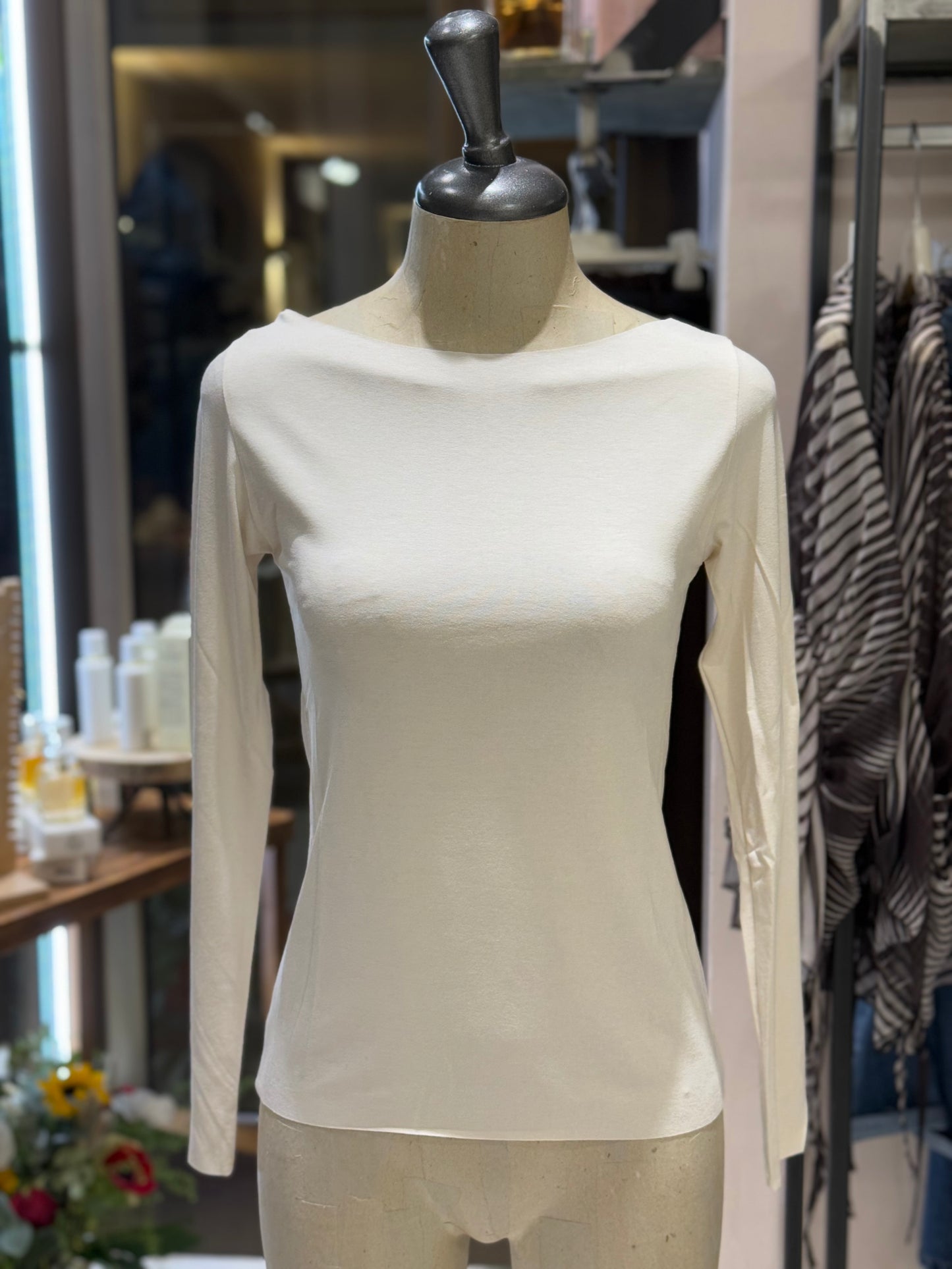 T-shirt slim manica lunga