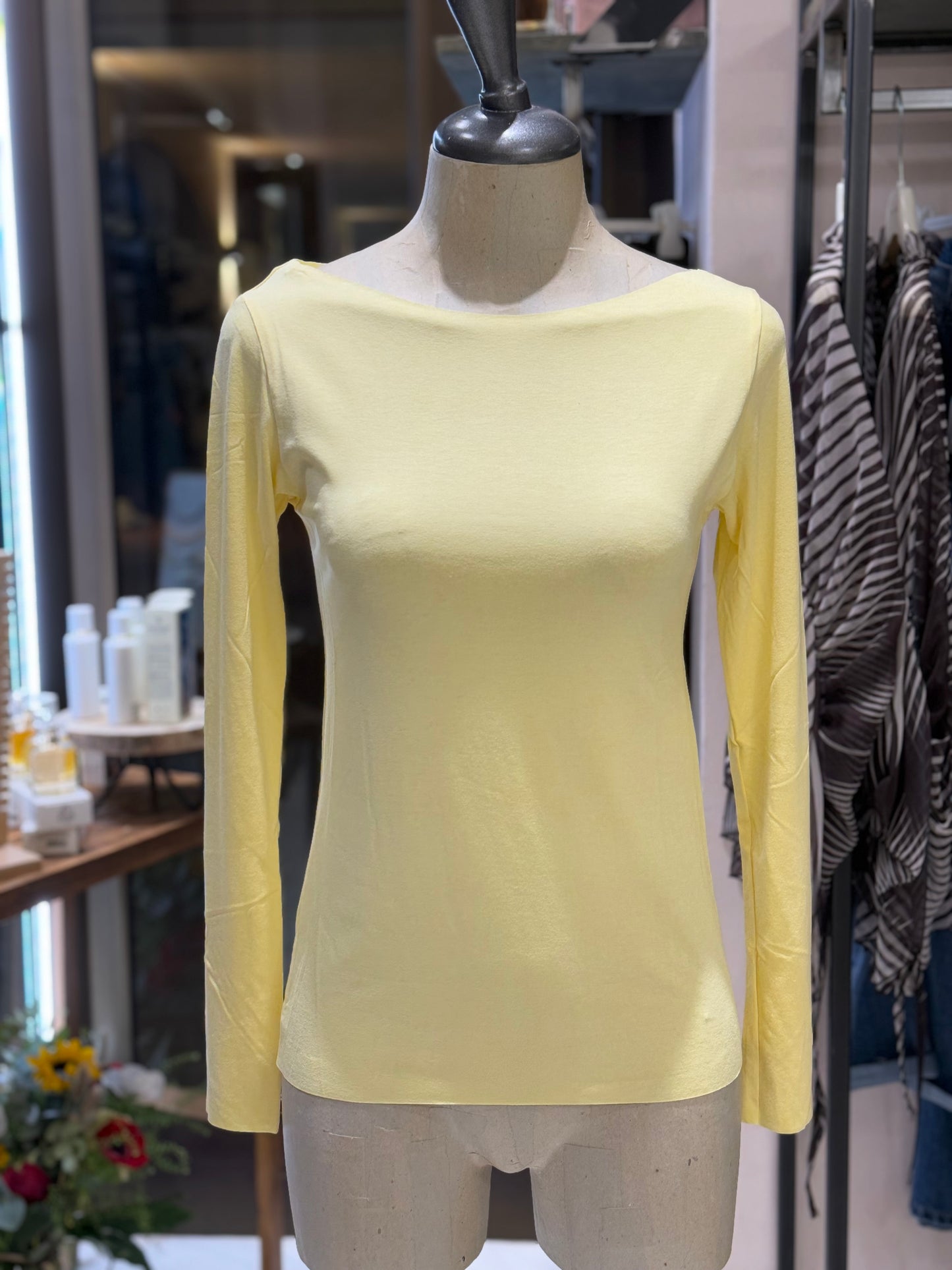 T-shirt slim manica lunga