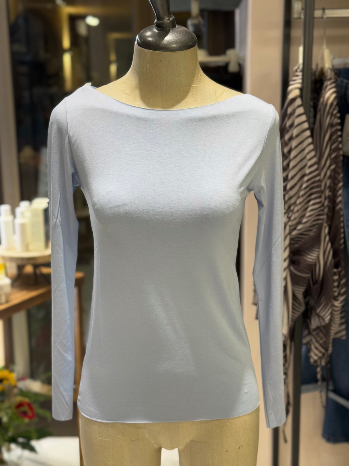 T-shirt slim manica lunga