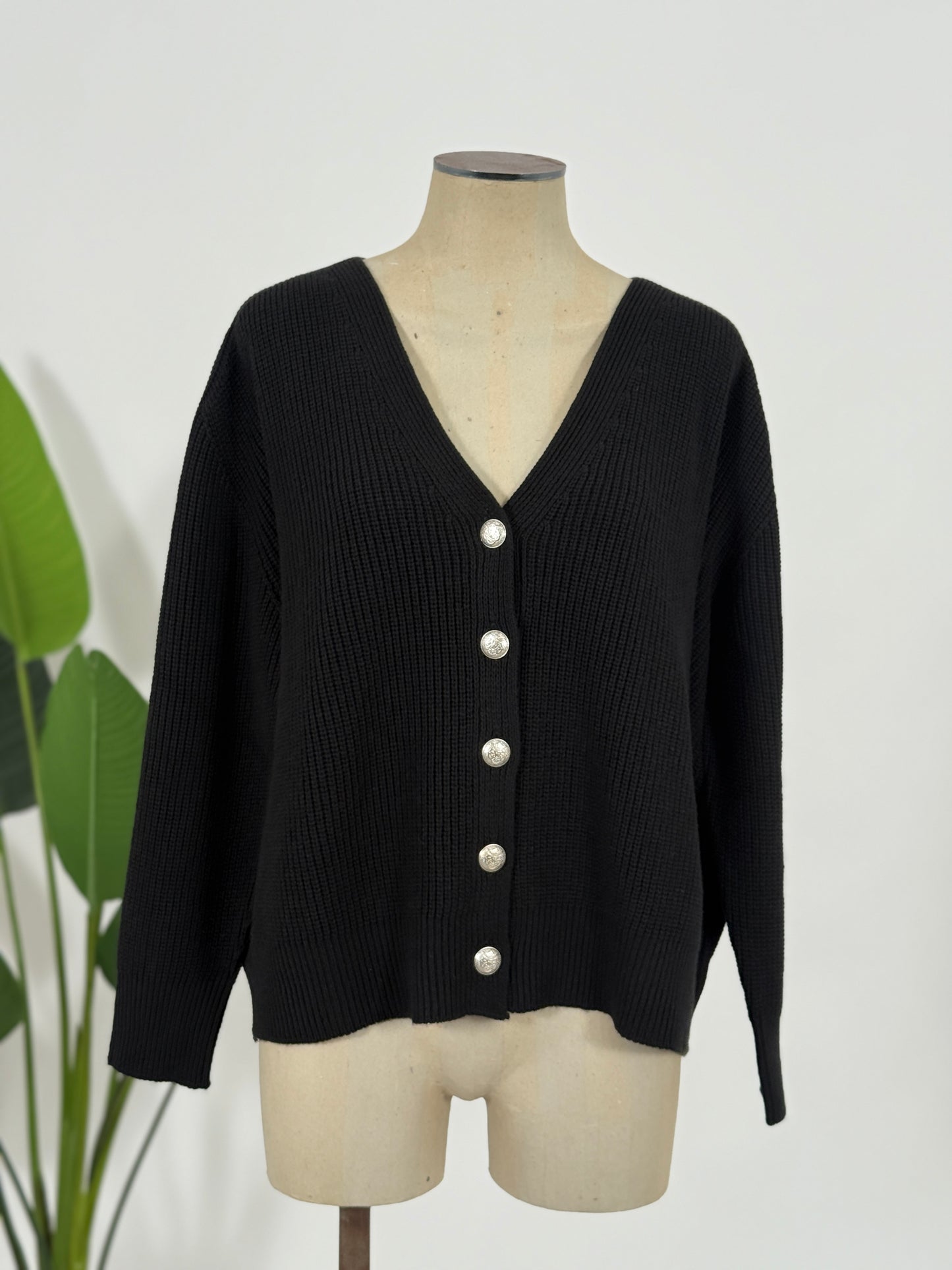Cardigan in maglia lavorata