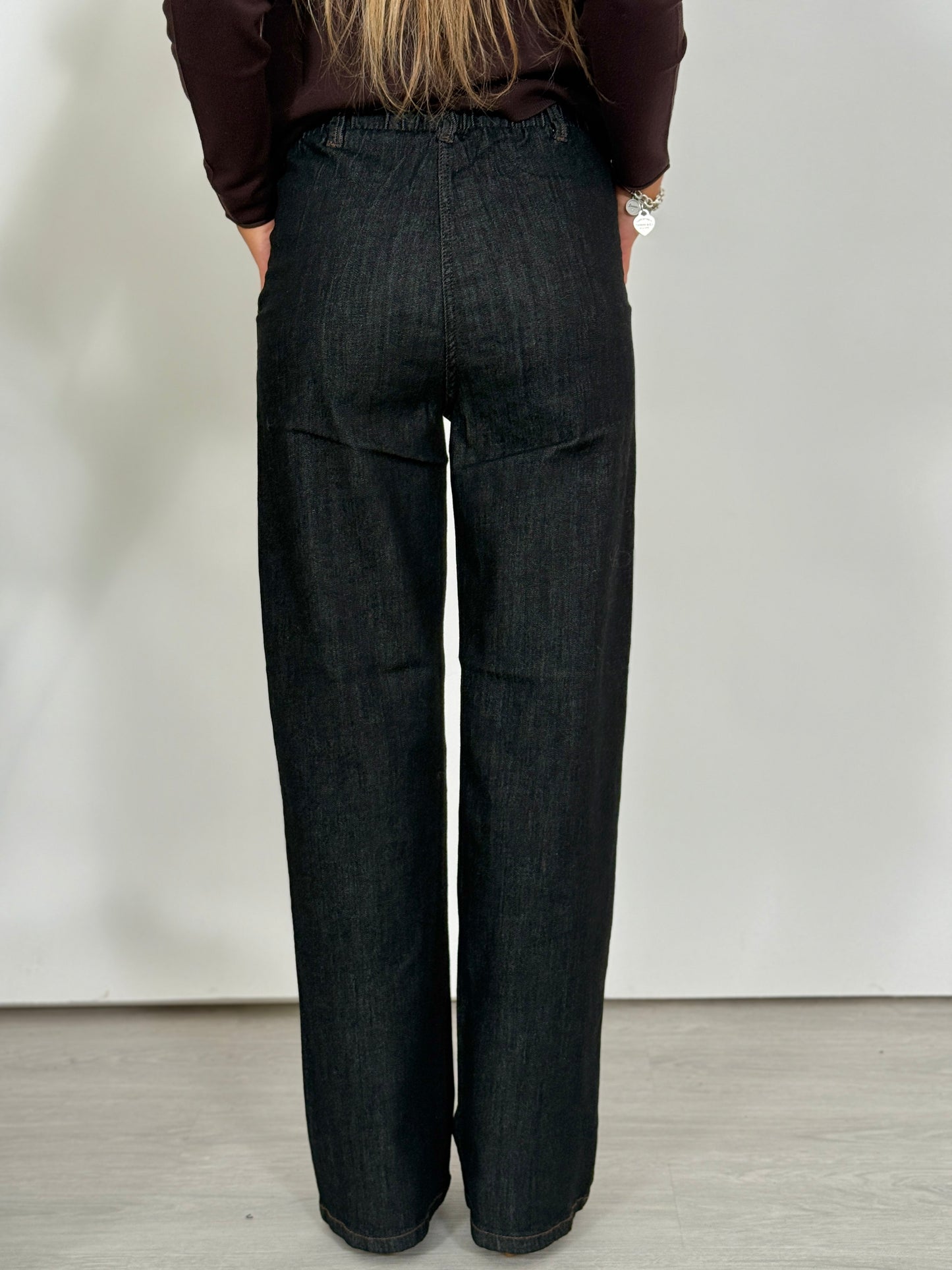 panta ampio chambray