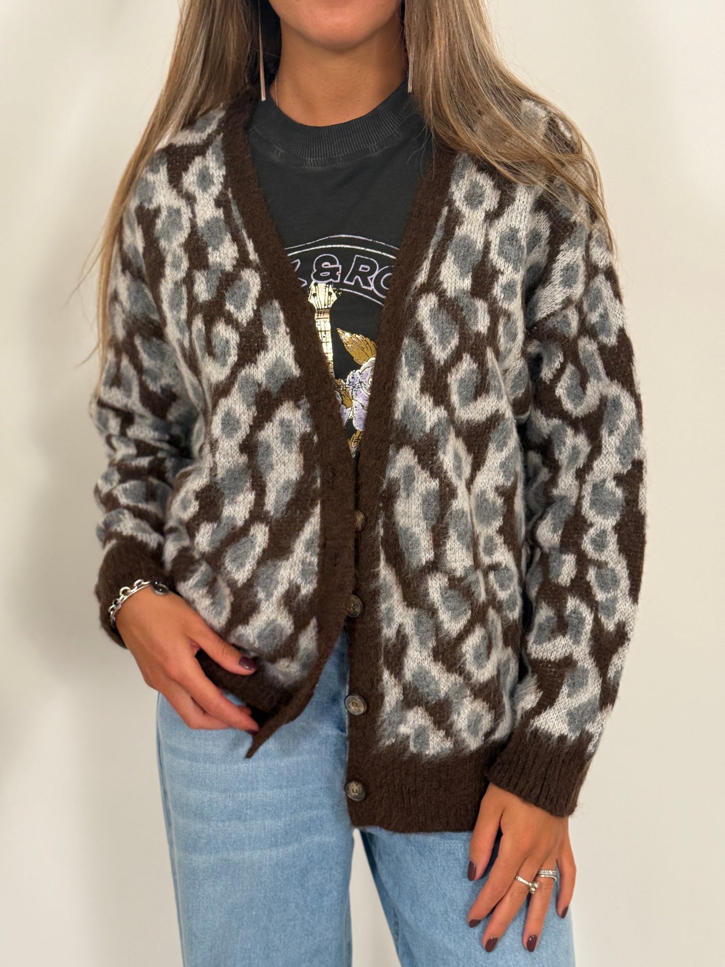 Cardigan jacquard