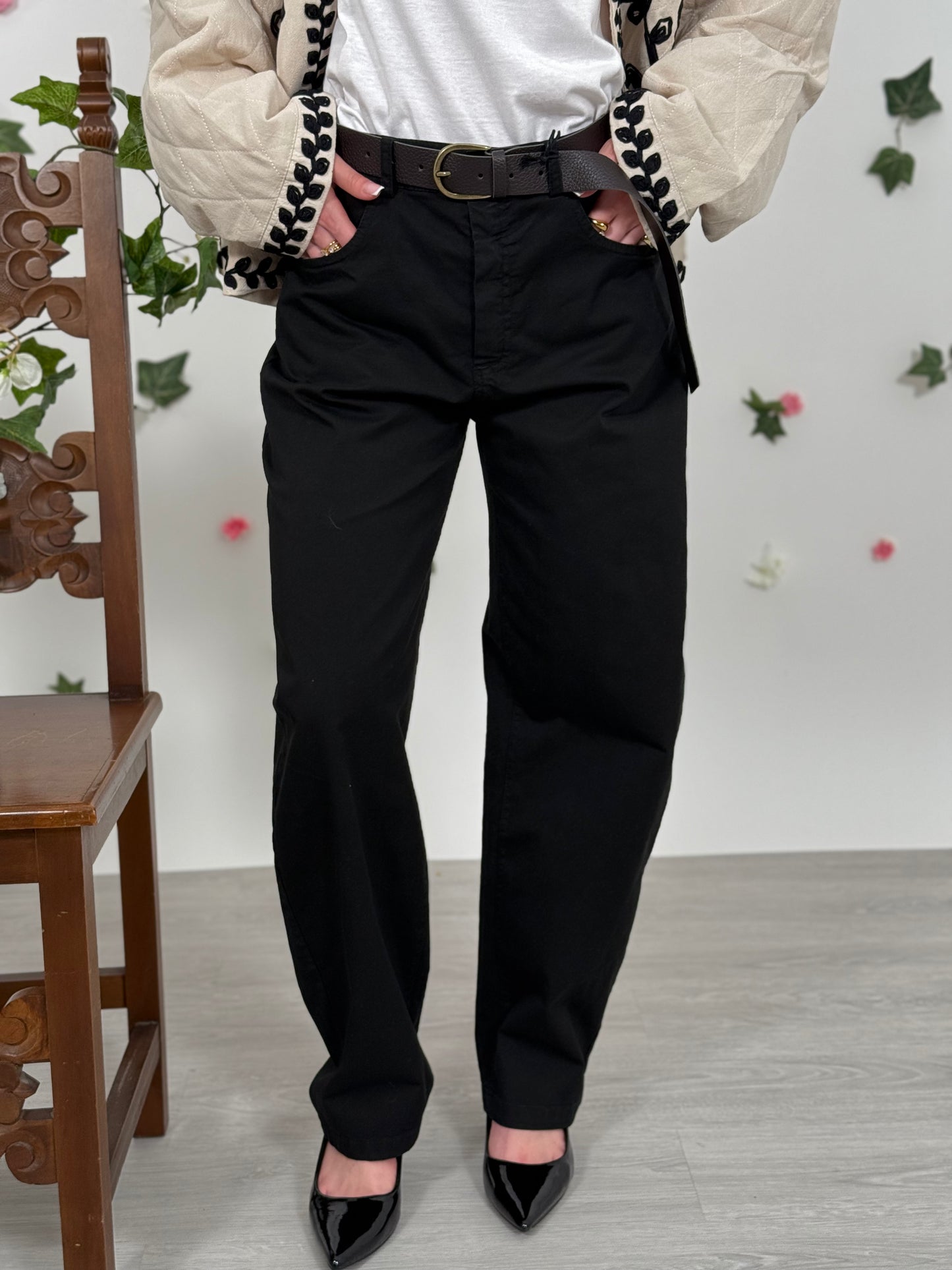 Pantalone banana cotone