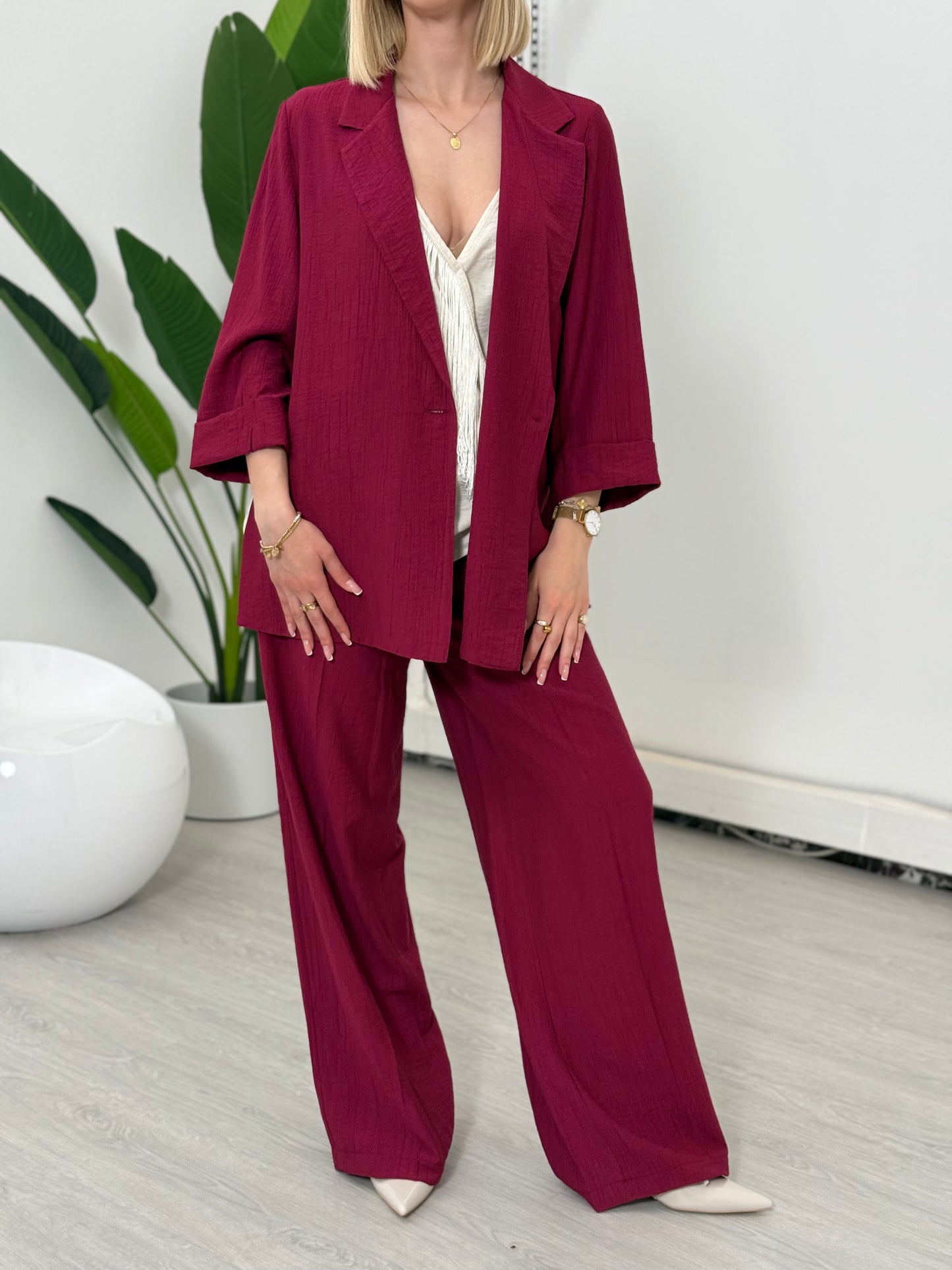 Pantalone fluido con elastico