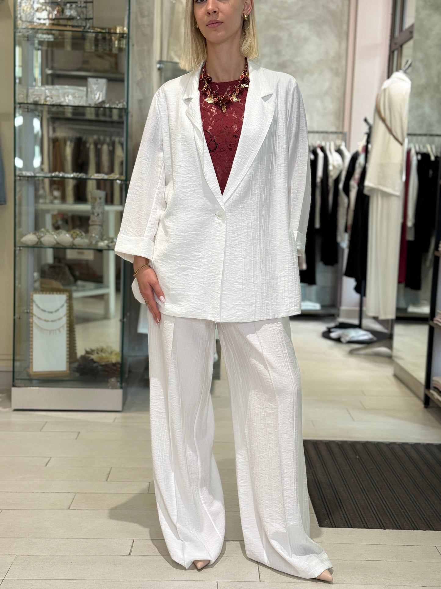 Pantalone fluido con elastico