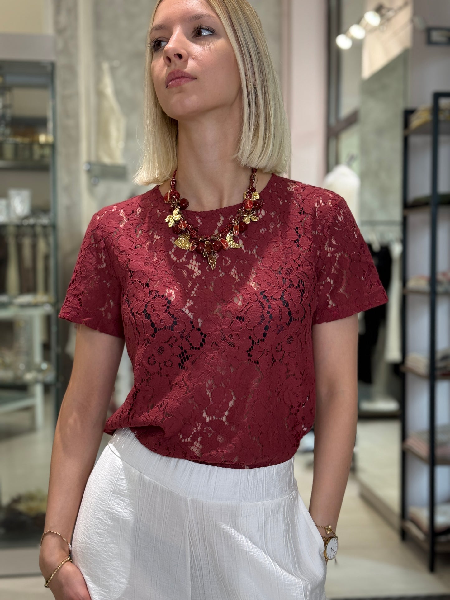 T-shirt pizzo