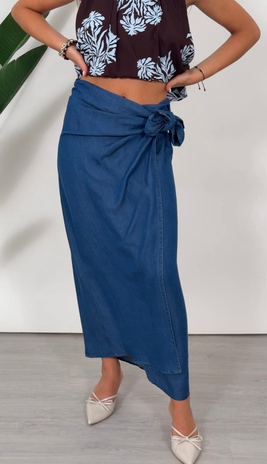 Gonna pareo chambray