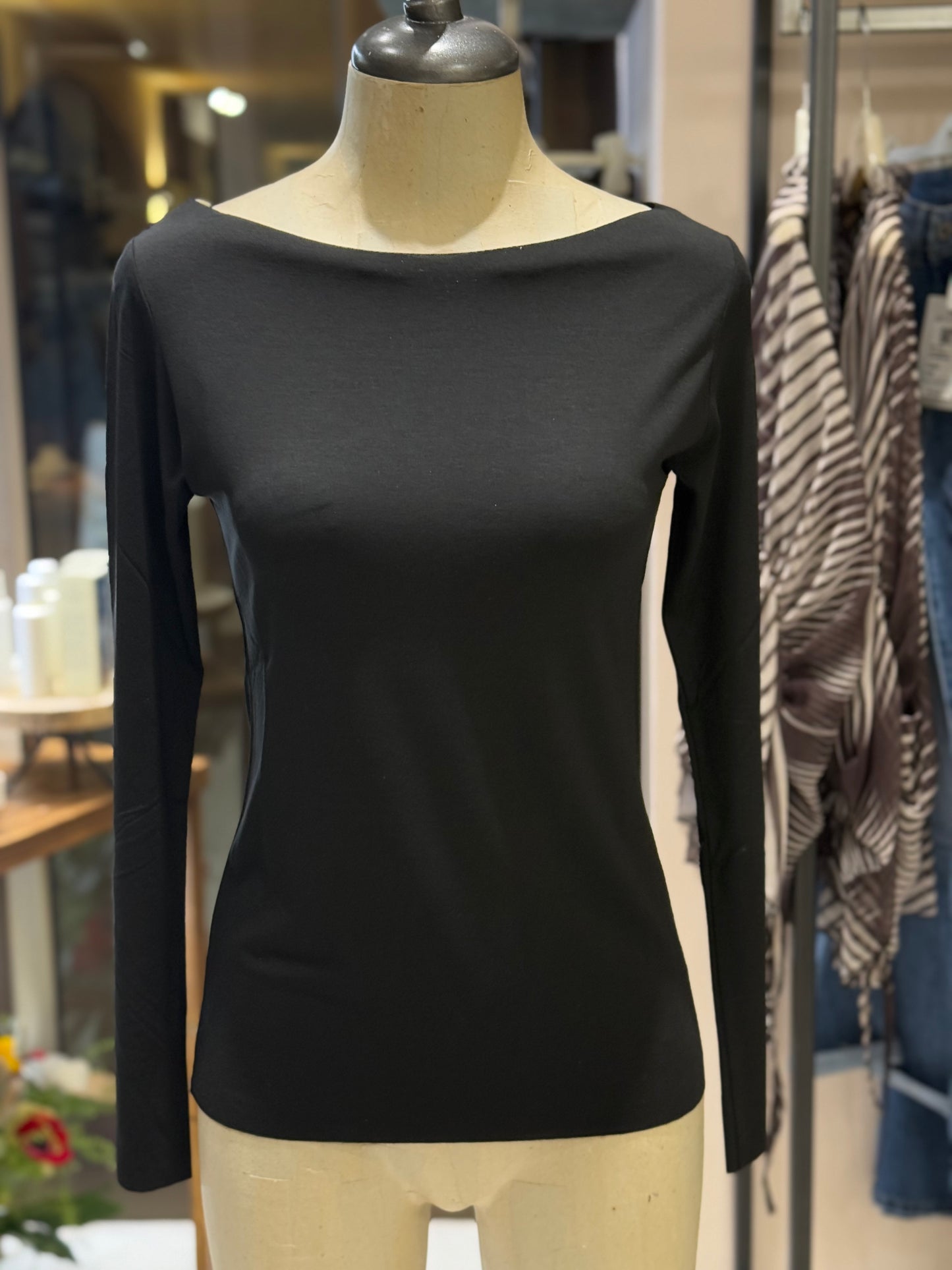 T-shirt slim manica lunga