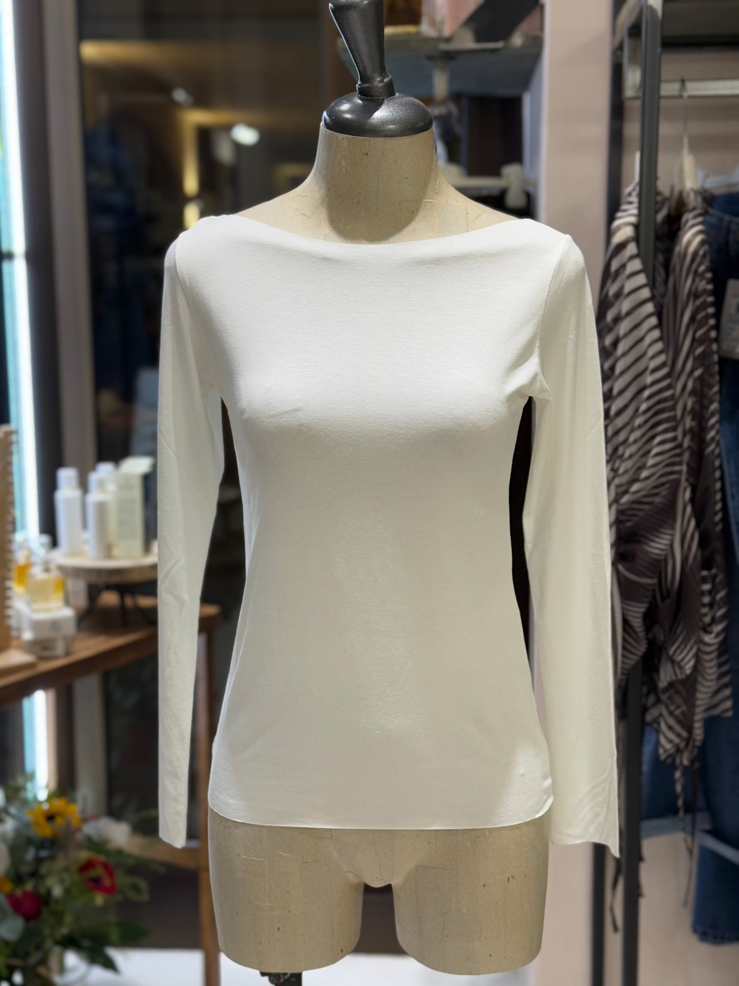 T-shirt slim manica lunga