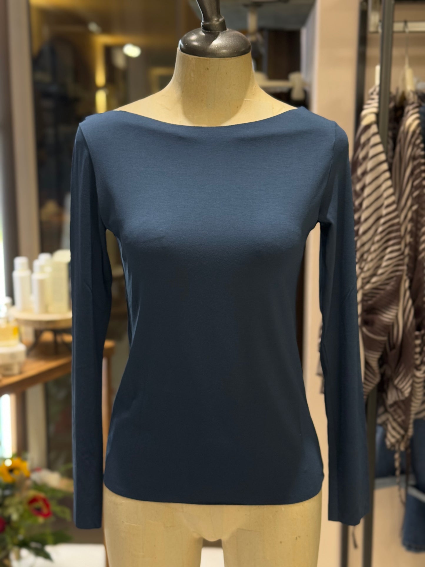 T-shirt slim manica lunga