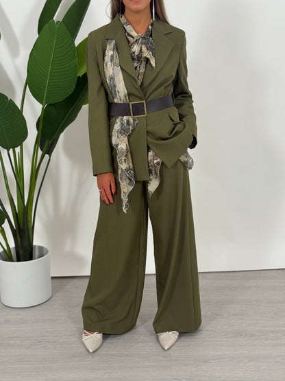 blazer con foulard