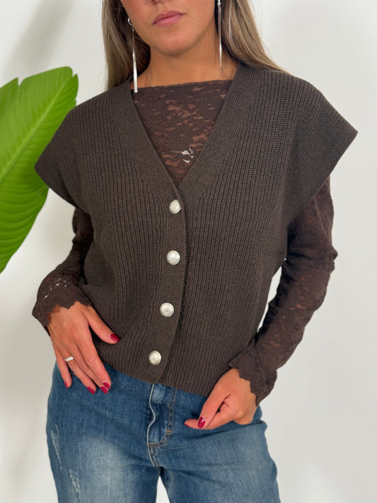 gilet in maglia