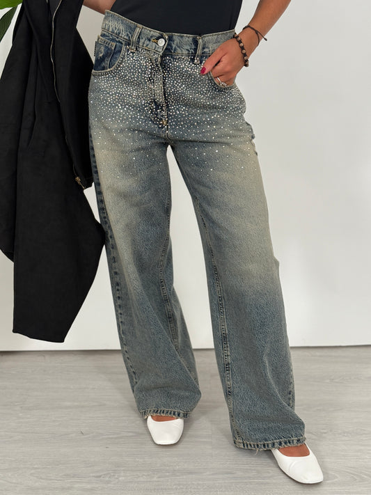 Jeans bella strass