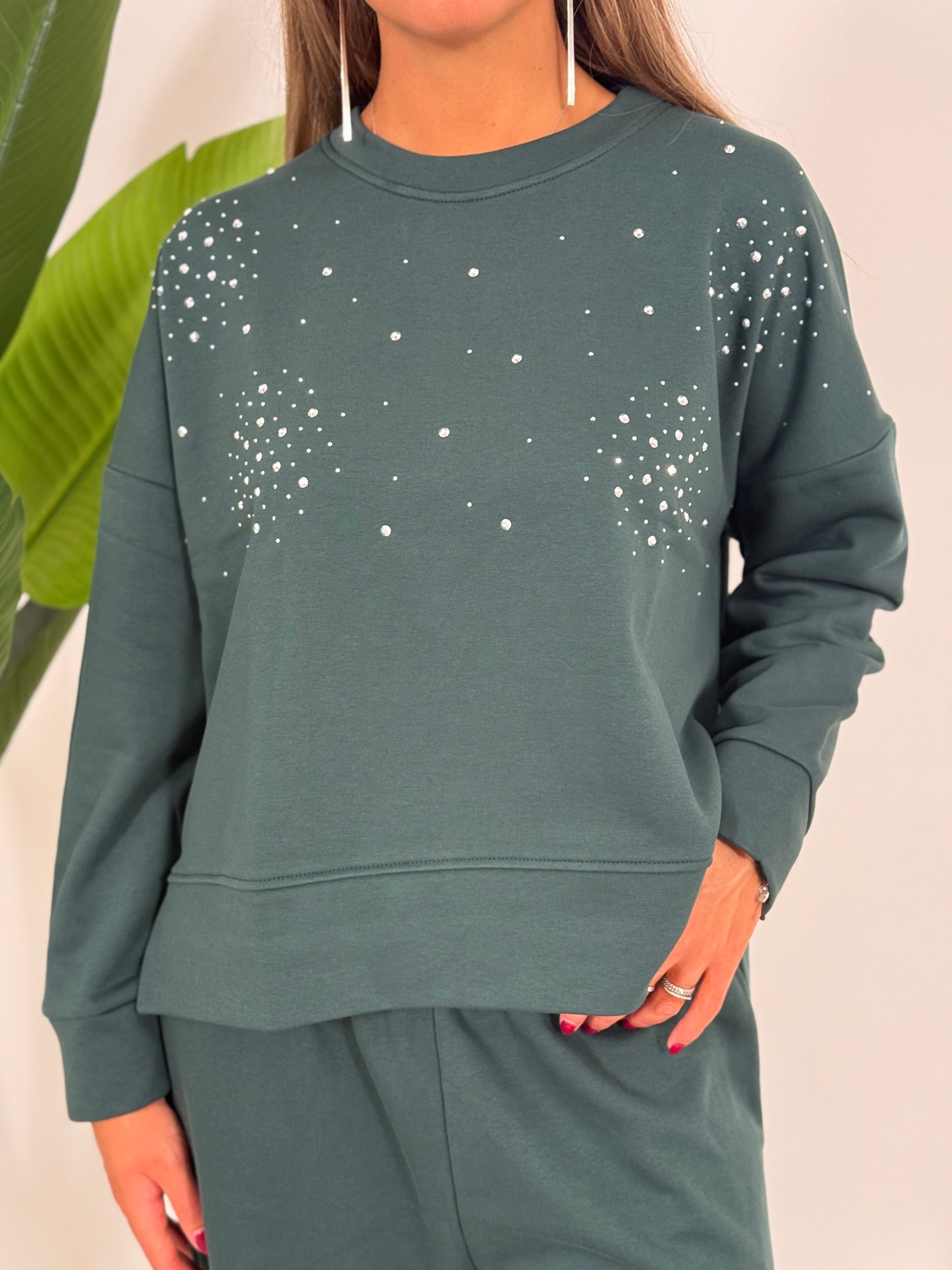 Felpa strass