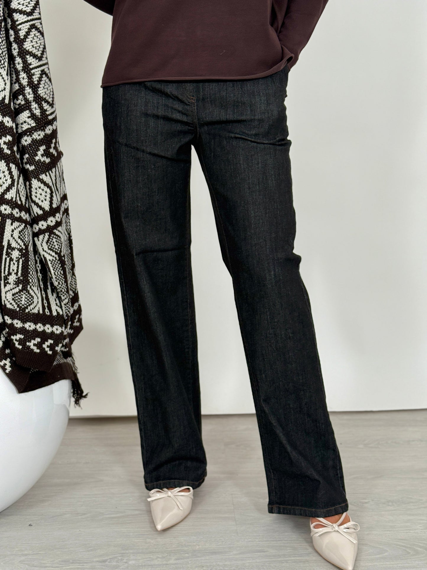 panta ampio chambray
