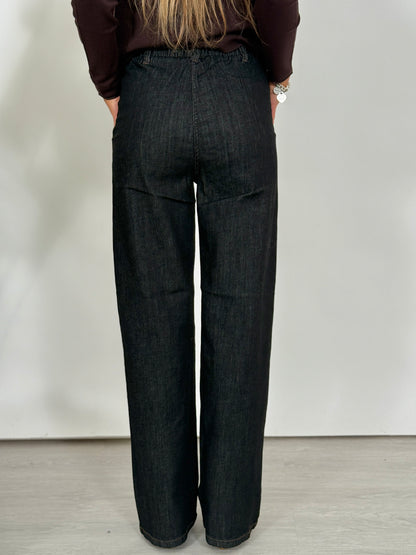 panta ampio chambray