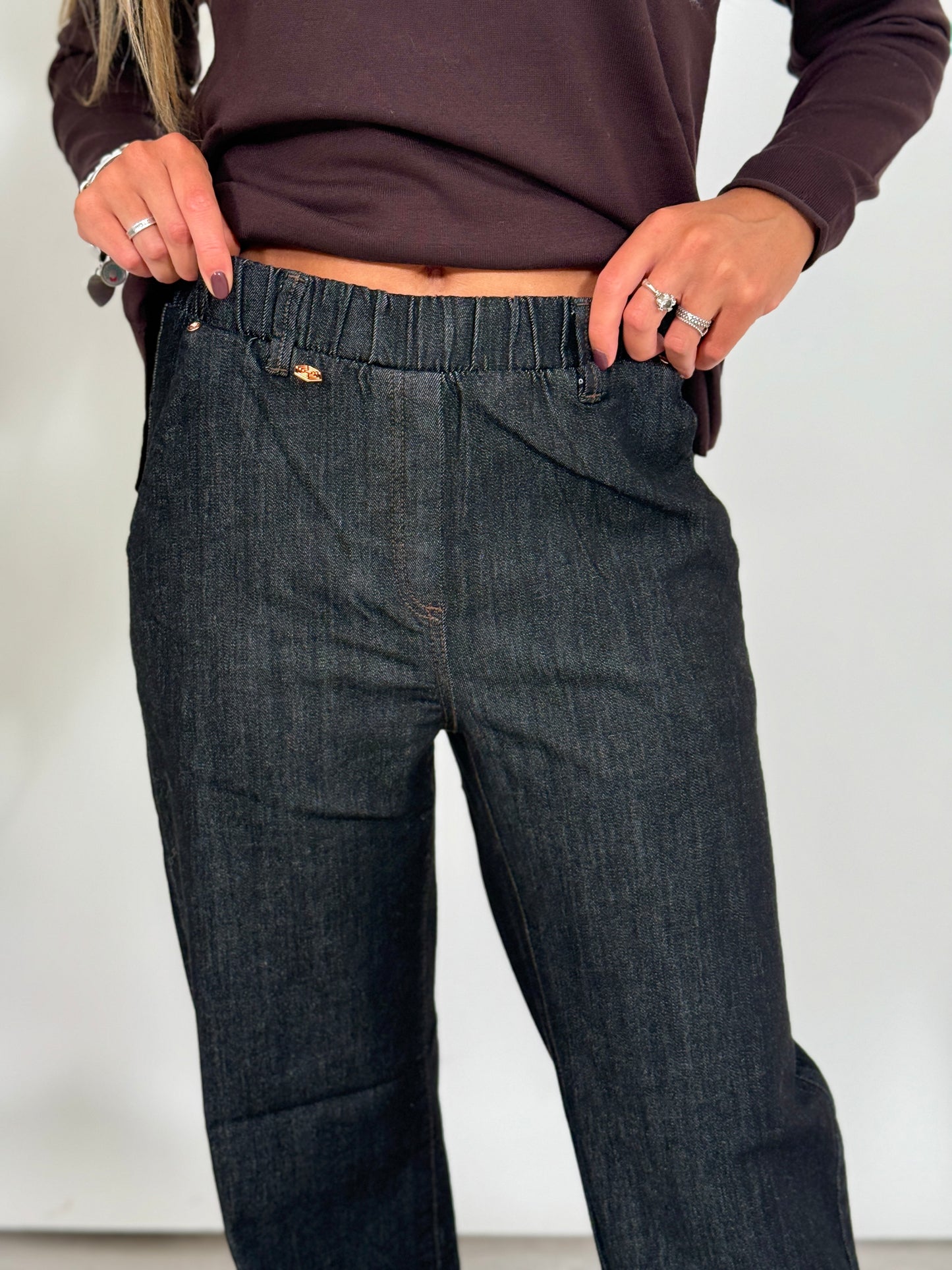 panta ampio chambray