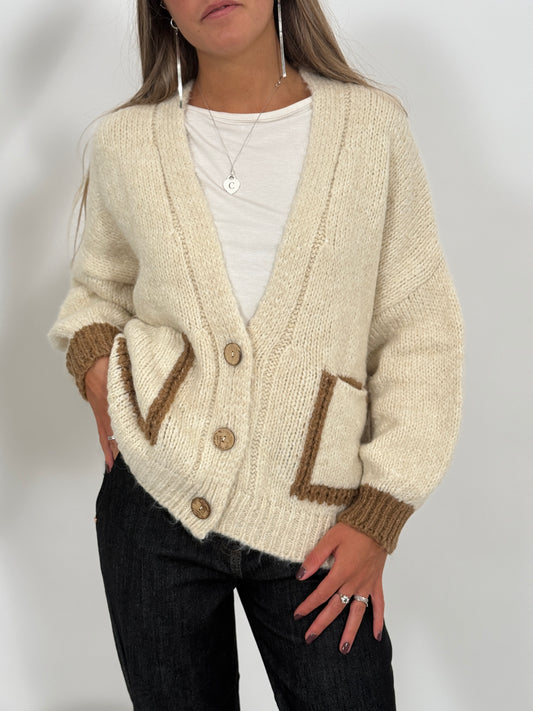 cardigan bicolor