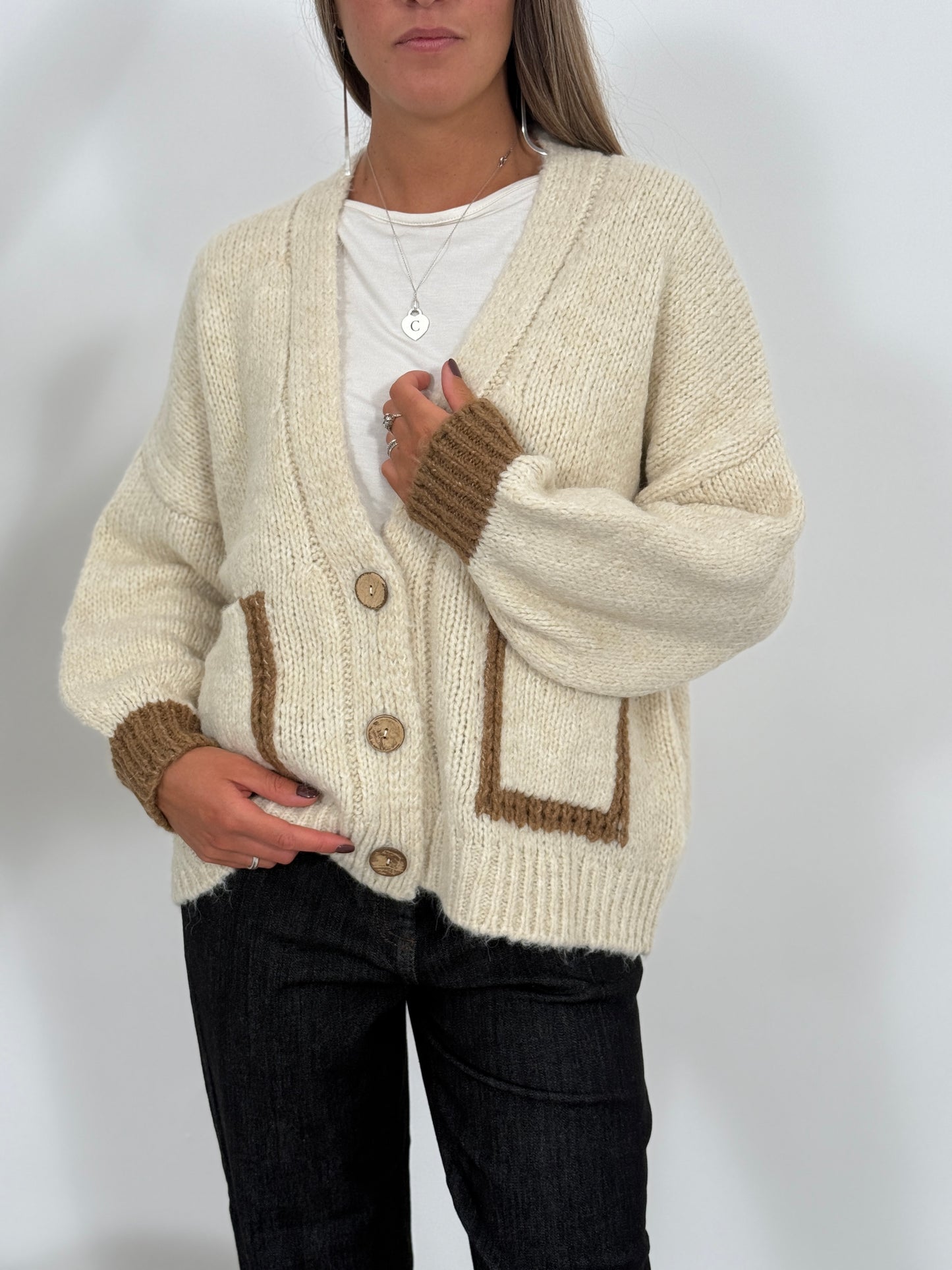 cardigan bicolor