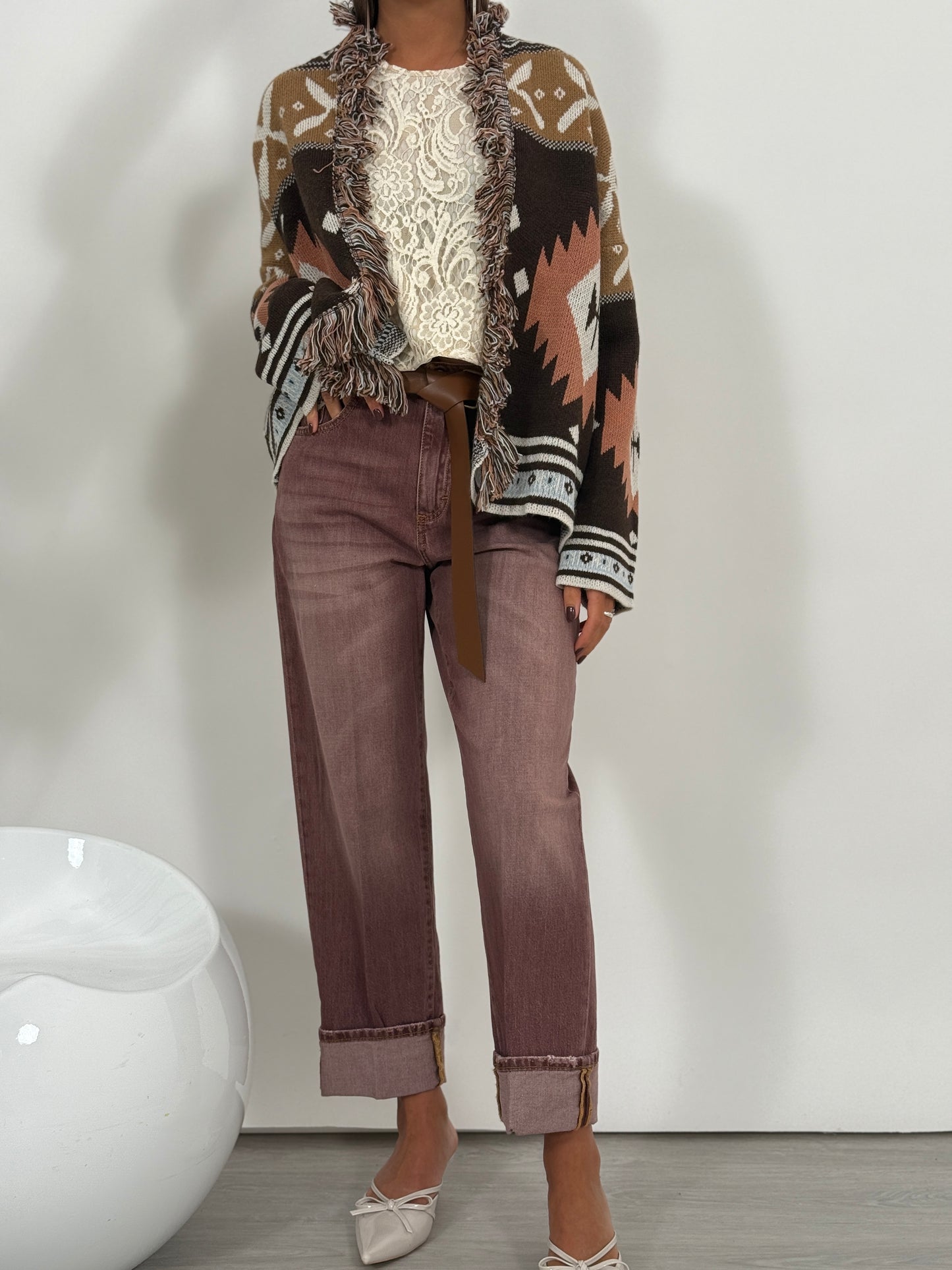 cardigan sfrangiato