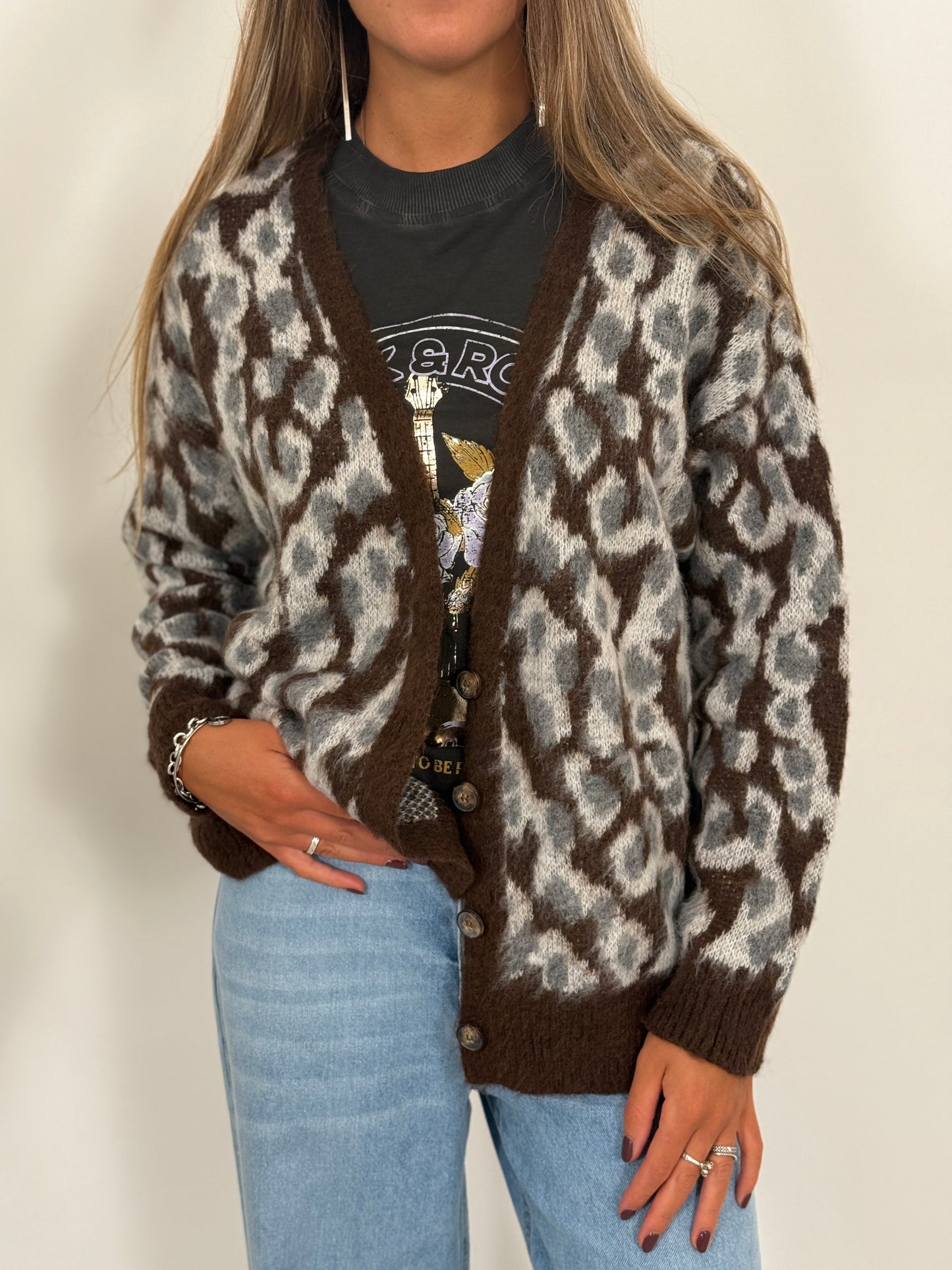 Cardigan jacquard