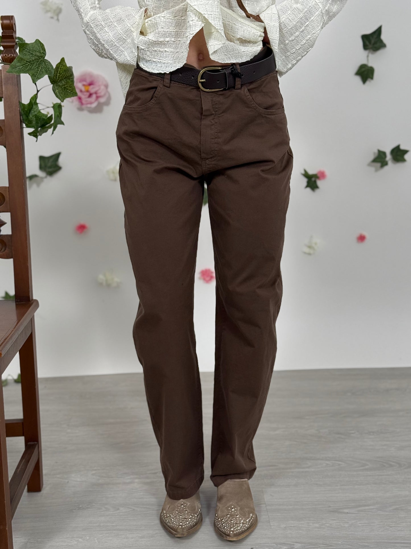 Pantalone banana cotone