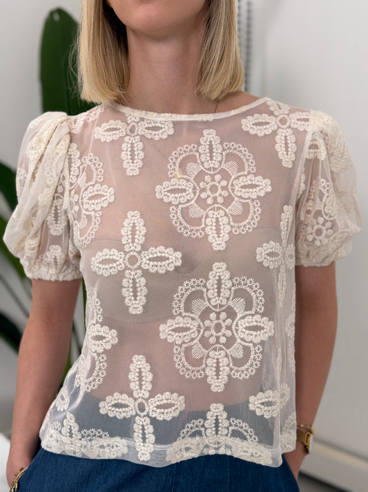 T-shirt manica palloncino