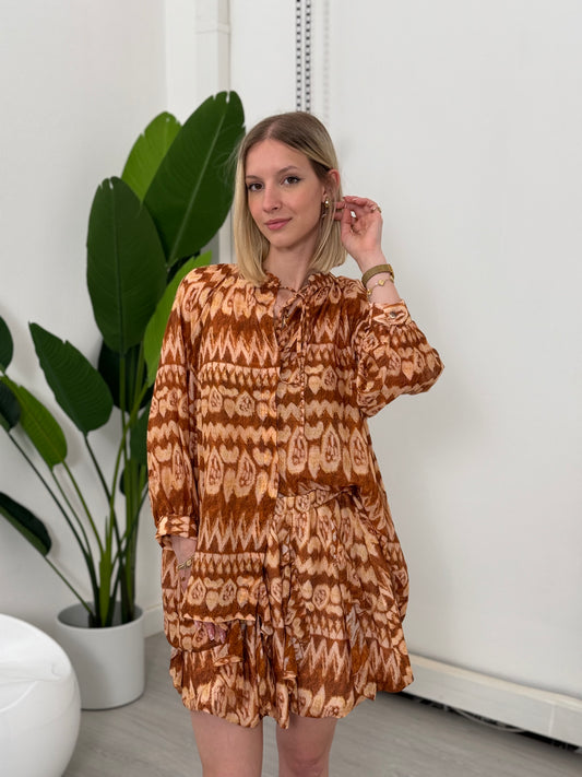 camicia coreana misto seta