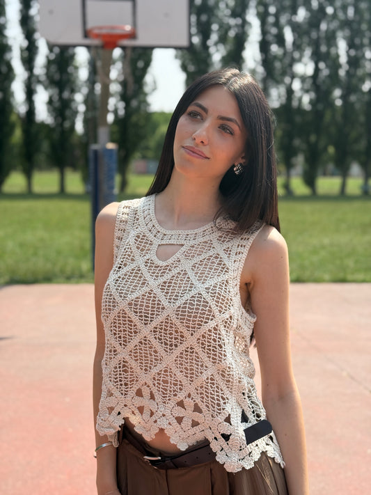 Canotta muratore crochet