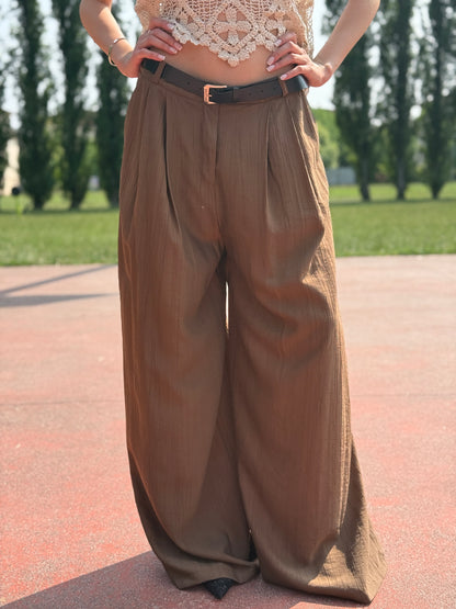 Pantalone palazzo pieghe
