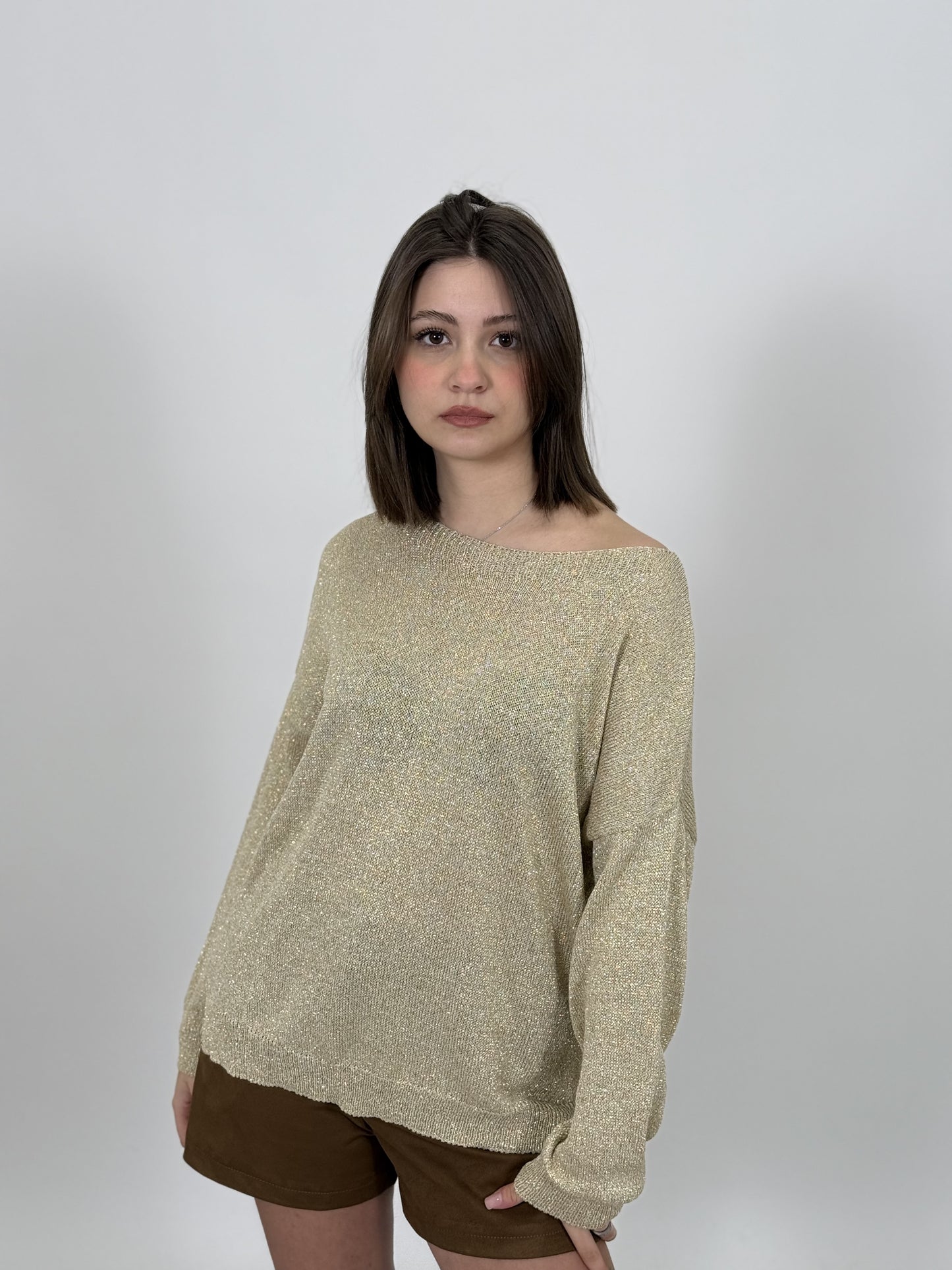 Maglia barca lurex