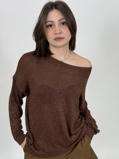 Maglia barca lurex