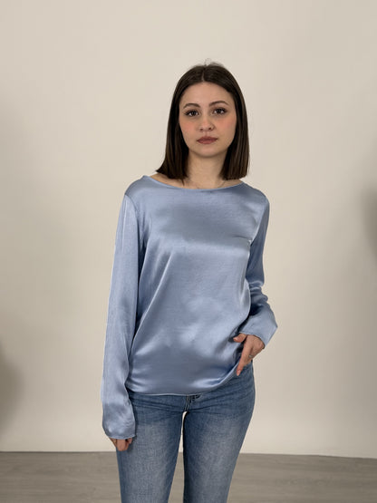 Blusa manica lunga fluida