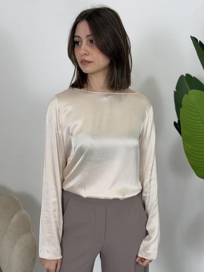 Blusa manica lunga fluida